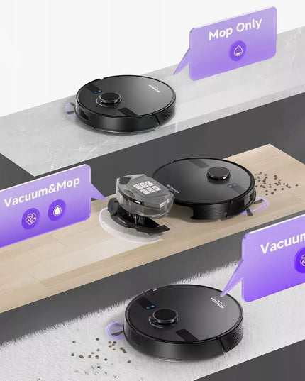 MONSGA MS1 MAX robotas siurblys-šluostė su savaiminio ištuštinimo stotele