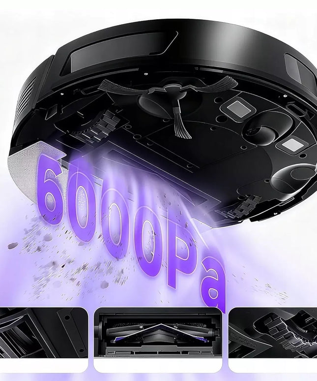 MONSGA MS1 MAX robotas siurblys-šluostė su savaiminio ištuštinimo stotele