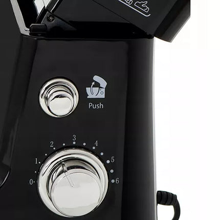 Mesko 4217 planetinis virtuvinis maišytuvas, kombainas 1200W 5L dubuo su apsauga nuo taškymosi juodas