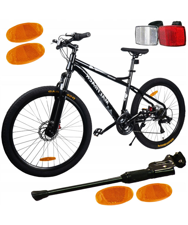 MalTrack Sport 26 colių kalnų dviratis MTB, 21 pavara, plieninis rėmas 15"