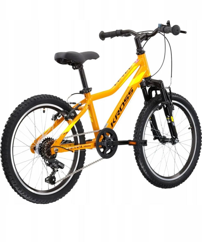 Dviratis Kross Level Mini 2.0 geltona/juoda blizgi