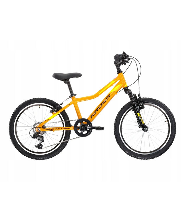 Dviratis Kross Level Mini 2.0 geltona/juoda blizgi