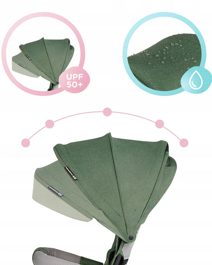 Vaikiškas triratis sulankstomas 5in1 dviratukas-vežimėlis SPINSTEP Kinderkraft rožinis