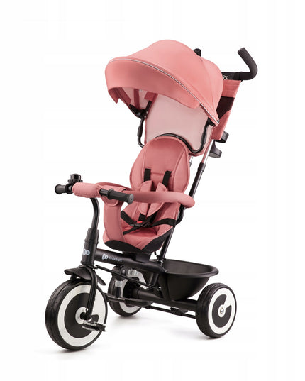 Vaikiškas triratis vežimėlis 6in1 ASTON Kinderkraft rožinis