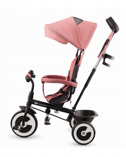 Vaikiškas triratis vežimėlis 6in1 ASTON Kinderkraft rožinis