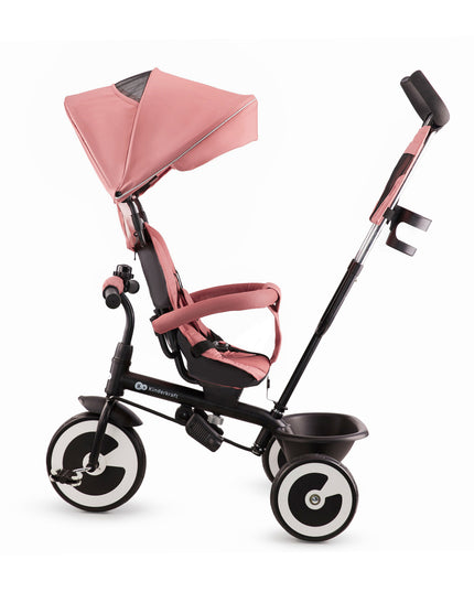 Vaikiškas triratis vežimėlis 6in1 ASTON Kinderkraft rožinis