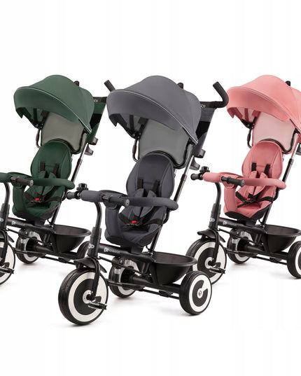 Vaikiškas triratis vežimėlis 6in1 ASTON Kinderkraft rožinis