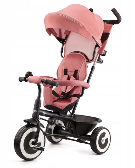 Vaikiškas triratis vežimėlis 6in1 ASTON Kinderkraft rožinis