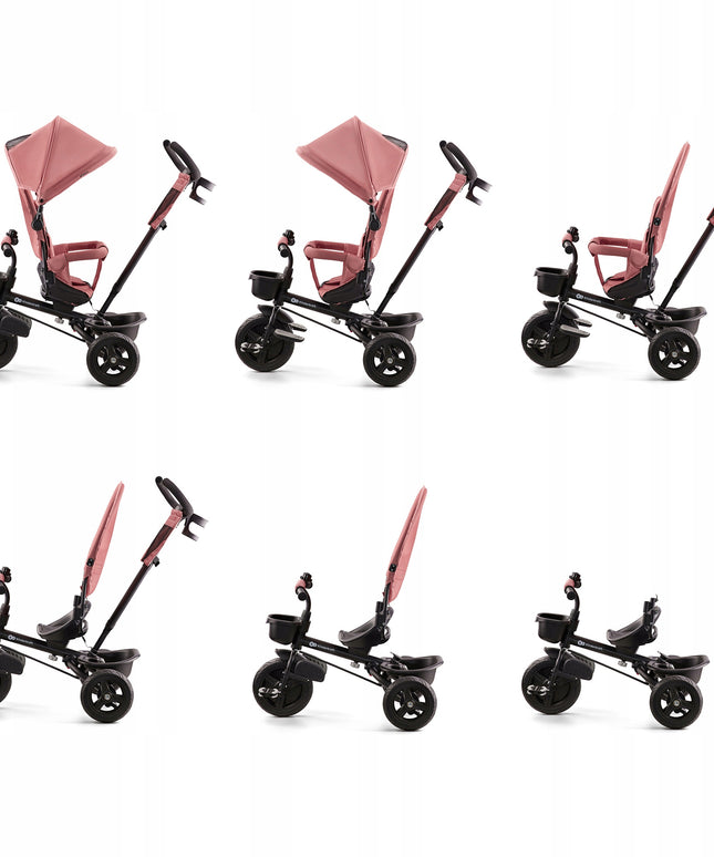 Vaikiškas 6in1 triratukas-vežimėlis AVEO Kinderkraft rožinis