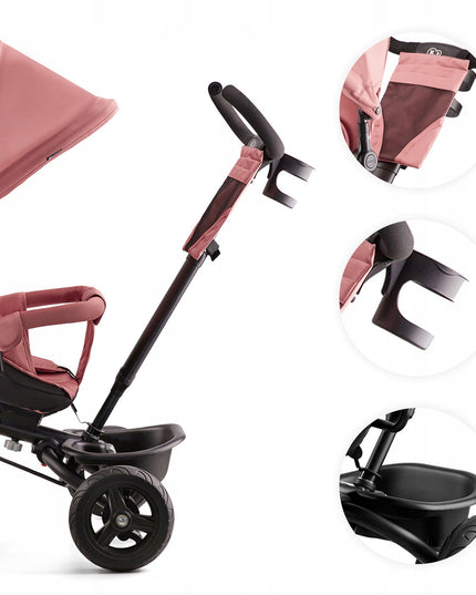 Vaikiškas 6in1 triratukas-vežimėlis AVEO Kinderkraft rožinis