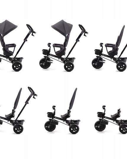 Vaikyškas triratis vežimėlis 6in1 AVEO Kinderkraft pilkas