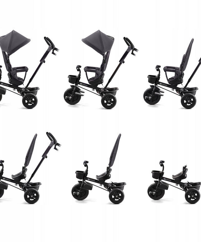 Vaikyškas triratis vežimėlis 6in1 AVEO Kinderkraft pilkas