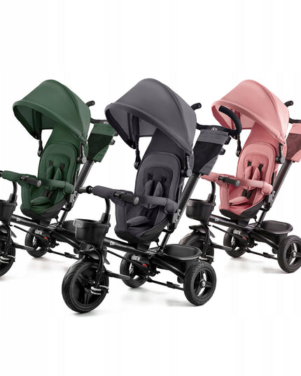 Vaikyškas triratis vežimėlis 6in1 AVEO Kinderkraft pilkas