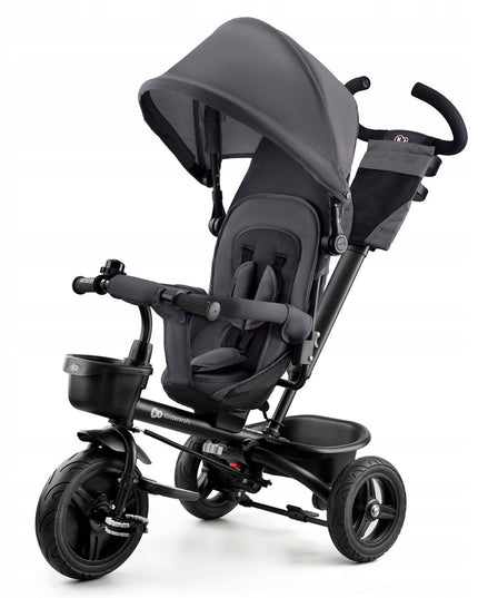 Vaikyškas triratis vežimėlis 6in1 AVEO Kinderkraft pilkas