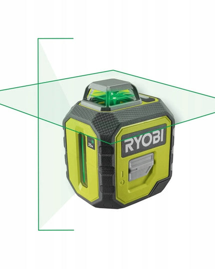 Ryobi žalias 360° kryžminis lazerinis nivelyras RB360GLL