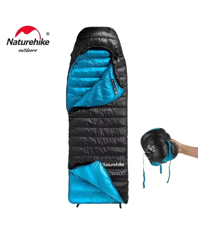 Naturehike CW400 CW700 miegmaišis, lengvas, pūkinis, žieminis, šiltas, itin lengvas, skirtas žygiams, stovyklavimui ir kelionėms