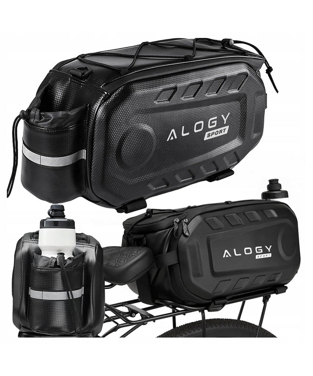 Dviračio bagažinės tašė 17l, didelė, talpi, galinė, juoda