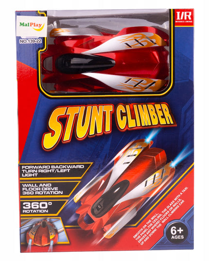 Sienomis važiuojantis lenktyninis automobilis su distanciniu pulteliu