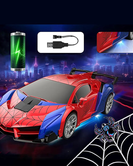 Nuotoliniu būdu valdomas „Spider“ automobilis-robotas 2 viename, šviesa ir garsas