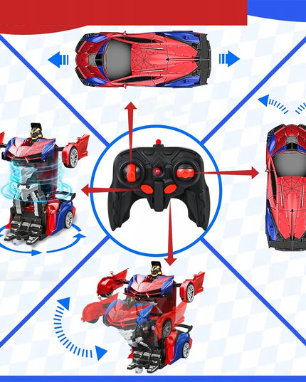 Nuotoliniu būdu valdomas „Spider“ automobilis-robotas 2 viename, šviesa ir garsas