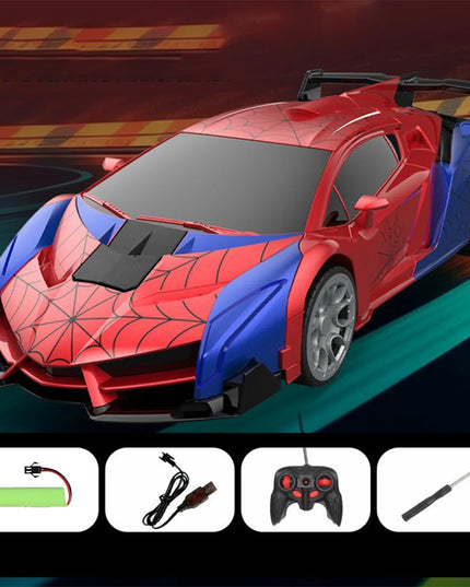 Nuotoliniu būdu valdomas „Spider“ automobilis-robotas 2 viename, šviesa ir garsas