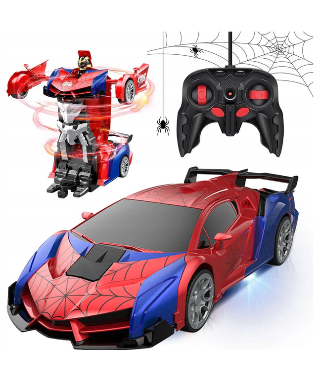 Nuotoliniu būdu valdomas „Spider“ automobilis-robotas 2 viename, šviesa ir garsas