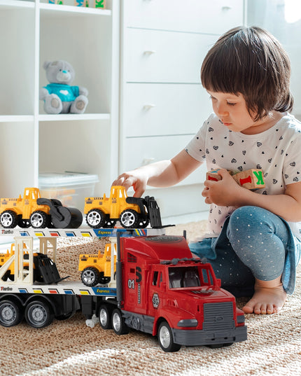 Nuotoliniu būdu valdomas sunkvežimis-trauktuvas su baterija, automobilių keltuvas