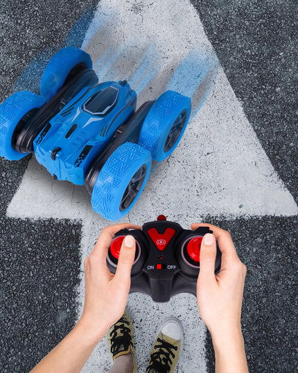 Twister 360 nuotoliniu būdu valdomas automobilis akrobatas kaskadininkas su LED ir RC pultu