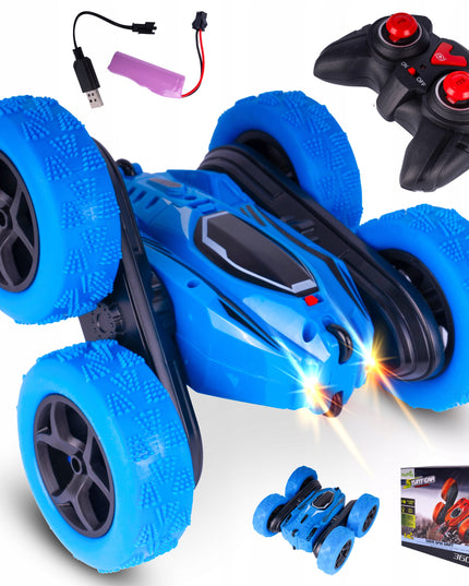 Twister 360 nuotoliniu būdu valdomas automobilis akrobatas kaskadininkas su LED ir RC pultu