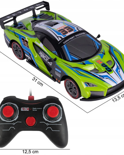 MalPlay nuotoliniu būdu valdomas RC automobilis 1:12 su LED apšvietimu