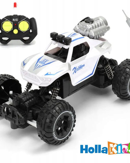 HollaKids „Spray Climber“ nuotoliniu būdu valdomas visureigis su dūmų efektu, šviesomis ir pultu