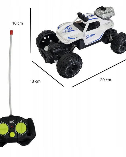 HollaKids „Spray Climber“ nuotoliniu būdu valdomas visureigis su dūmų efektu, šviesomis ir pultu
