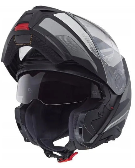 SCHUBERTH CONCEPT TRACER ANTHRACITE atverčiamas modulinis motociklininko šalmas