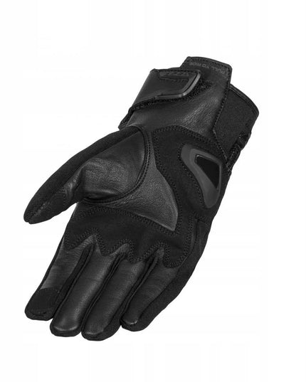 SECA X-STRETCH II BLACK vyriškos vasarinės trumpos motociklininko pirštinės