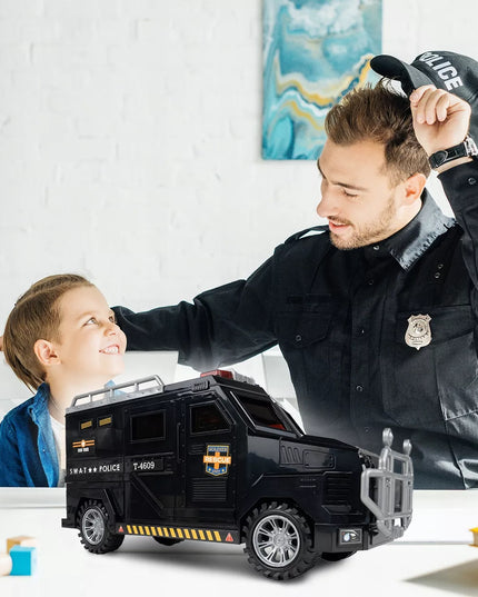 SEIFAS-TAUPYKLĖ BANKOMATAS POLICIJOS AUTOMOBILIS MONETOMS, BANKNOTAMS, PIN KODUI VAIKAMS