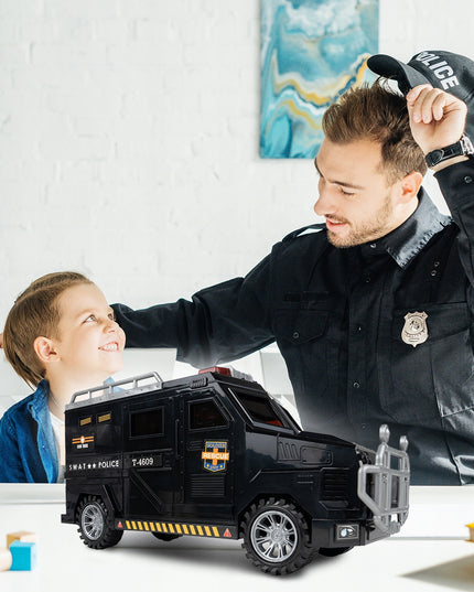 SEIFAS-TAUPYKLĖ BANKOMATAS POLICIJOS AUTOMOBILIS MONETOMS, BANKNOTAMS, PIN KODUI VAIKAMS