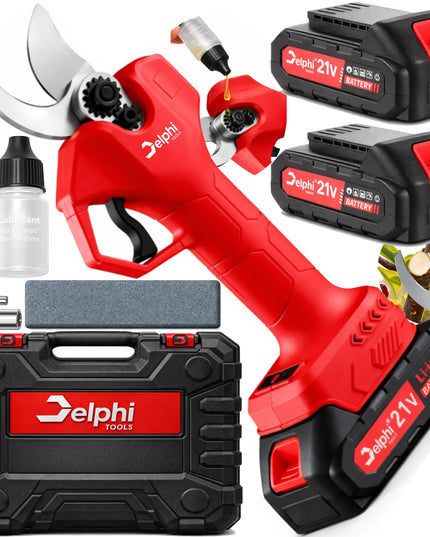 Akumuliatorinės sodo žirklės šakoms Delphi Tools 2x akumuliatoriai 30mm SK-5