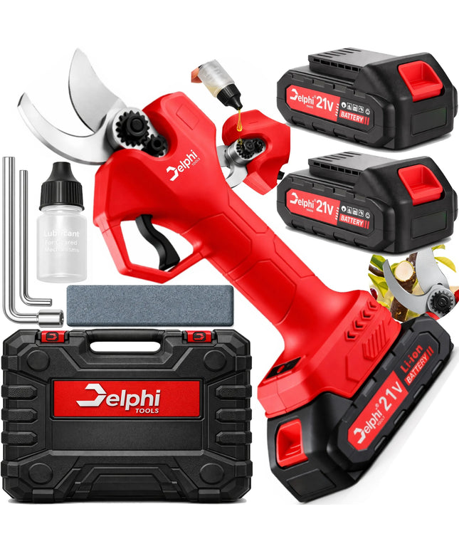 Akumuliatorinės sodo žirklės šakoms Delphi Tools 2x akumuliatoriai 30mm SK-5