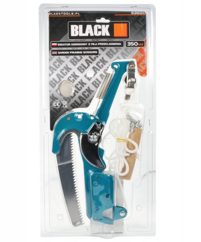 Teleskopinės sodo žirklės su prailginimo stiebu, šakų ir krūmų pjūklas 2W1BL