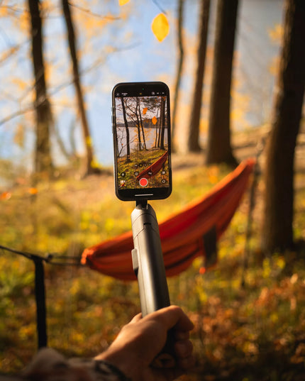 Asmenukių lazda stovas „Tripod“ telefonui su „Bluetooth“ ir „MagSafe“ laikikliu