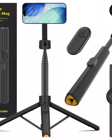 Asmenukių lazda stovas „Tripod“ telefonui su „Bluetooth“ ir „MagSafe“ laikikliu