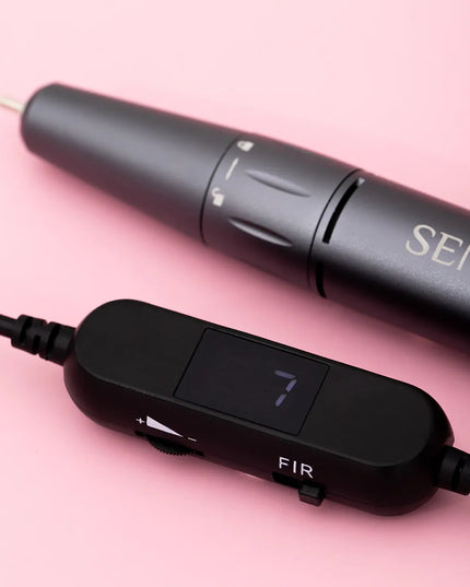Semilac Mini Pen juodas 12 W nagų frezeris manikiūrui ir pedikiūrui