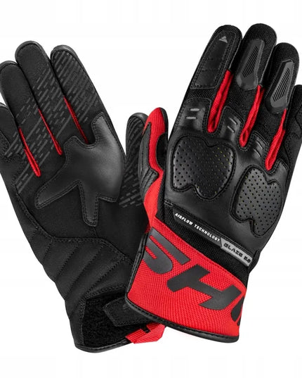 SHIMA BLAZE 2.0 MEN raudonos vyriškos trumpos motociklininko pirštinės
