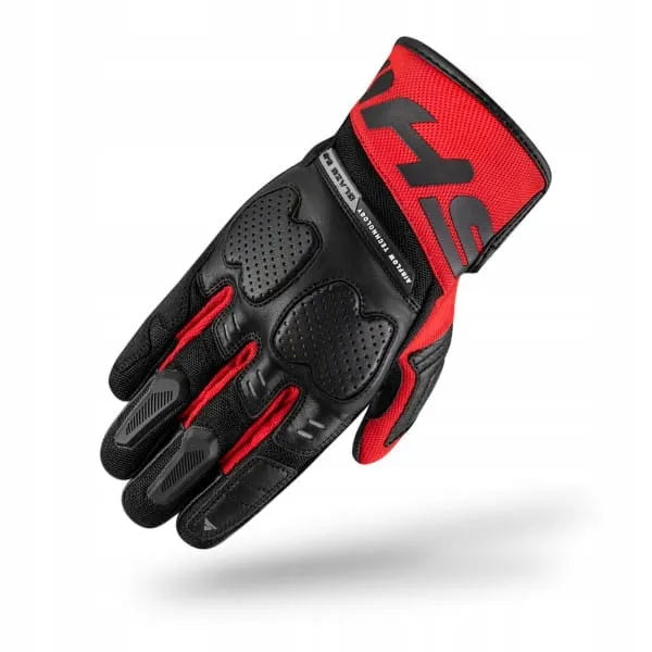 SHIMA BLAZE 2.0 MEN raudonos vyriškos trumpos motociklininko pirštinės