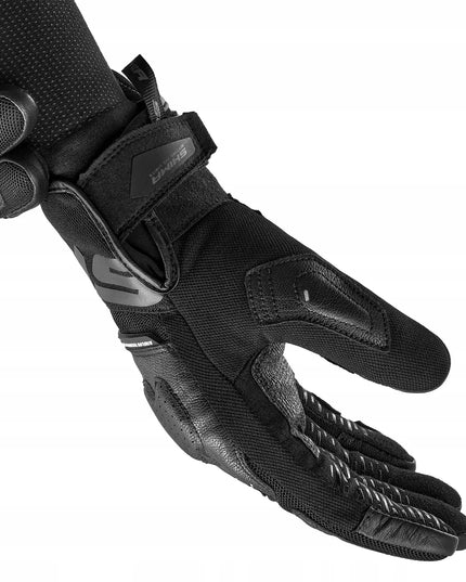 Shima Blaze 3.0 vyriškos trumpos vasarinės motociklininko pirštinės, juodos, XL