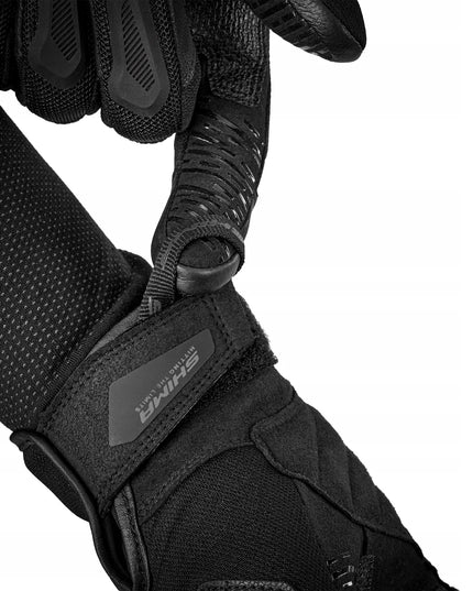 Shima Blaze 3.0 vyriškos trumpos vasarinės motociklininko pirštinės, juodos, XL