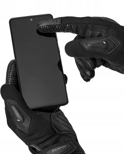 Shima Blaze 3.0 vyriškos trumpos vasarinės motociklininko pirštinės, juodos, XL