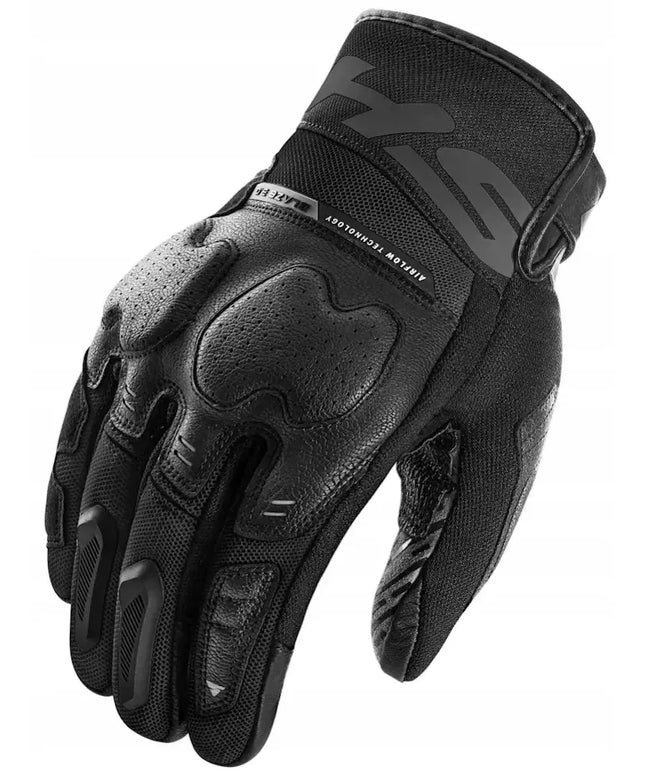 Shima Blaze 3.0 vyriškos trumpos vasarinės motociklininko pirštinės, juodos, XL