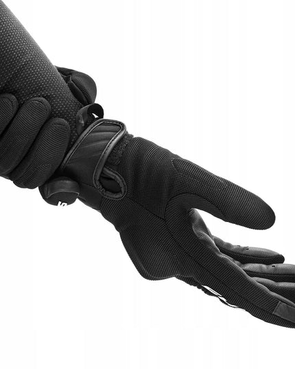 SHIMA SONIC BLACK WHITE vyriškos trumpos motociklininko pirštinės