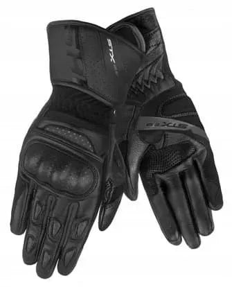 SHIMA STX 2.0 ilgos vyriškos motociklininko pirštinės, juodos